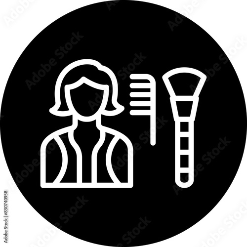Make Up Artist Female Icon Style