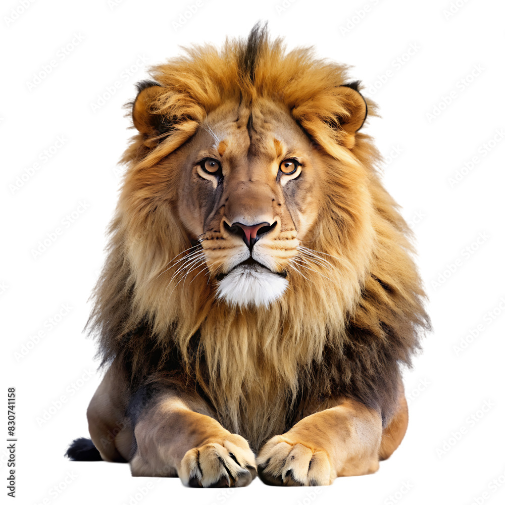 Fototapeta premium lion on transparent background