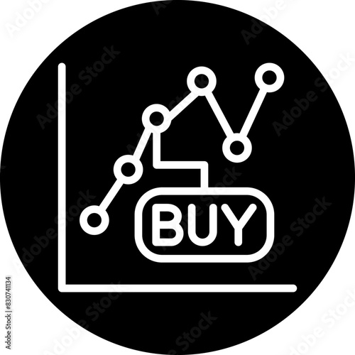 Buy Stocks Icon Style