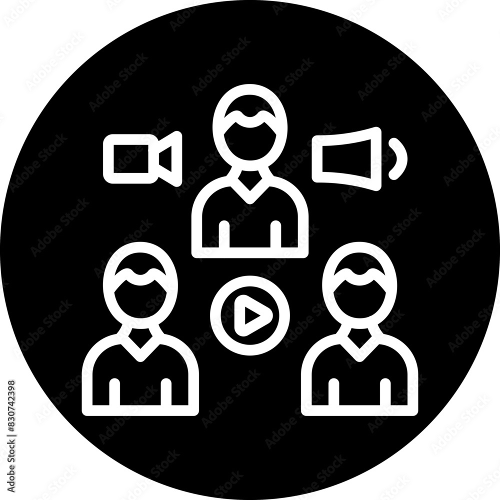 Social Media Audience Icon Style Social Media Audience Icon Style