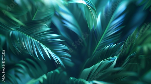 The graceful contours of tropical leaf shadows add an air of elegance to the calming background, elevating the scene to new heights of serenity.