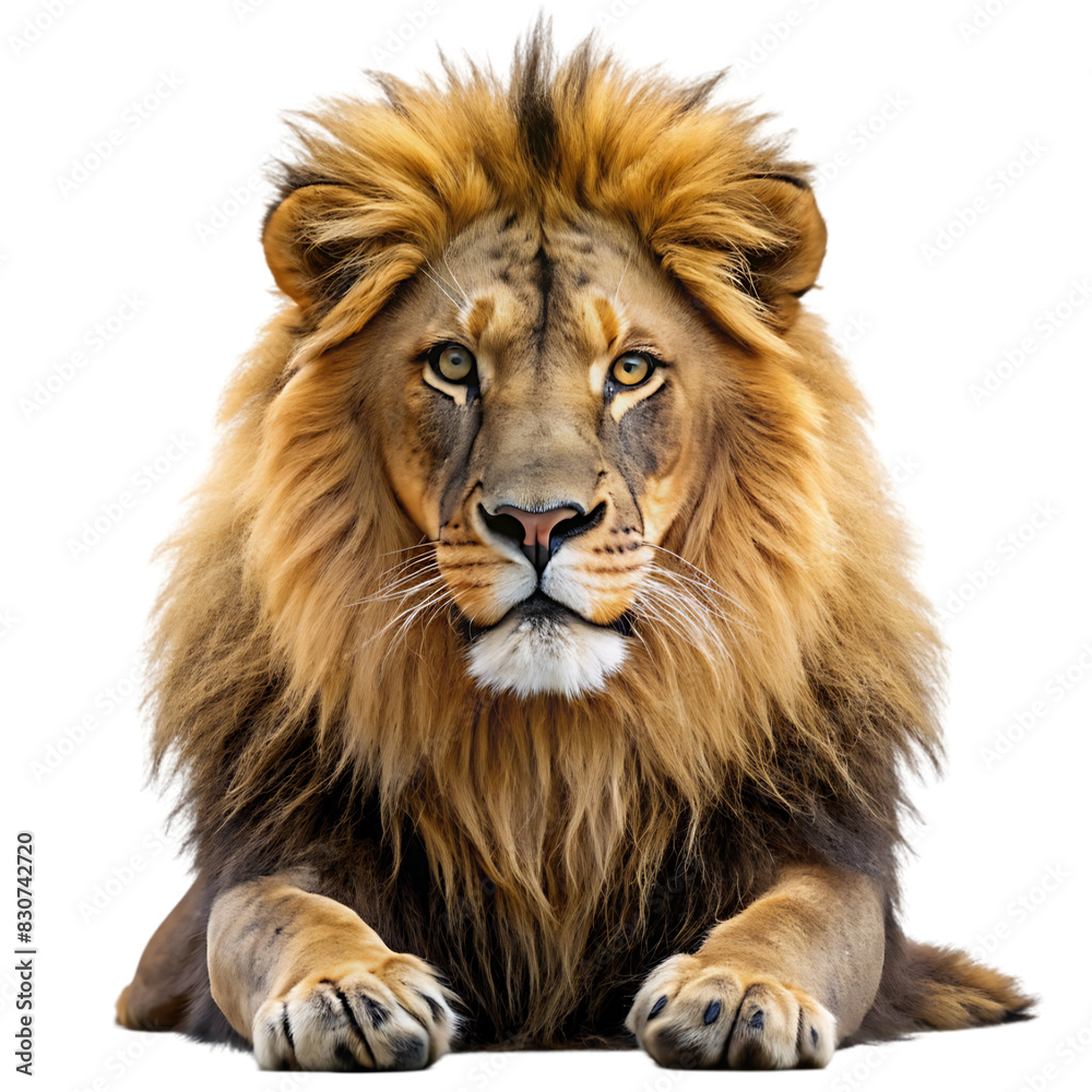 lion on transparent background