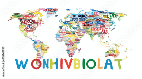 World Humanitarian Day 19 August Word Cloud In Vector