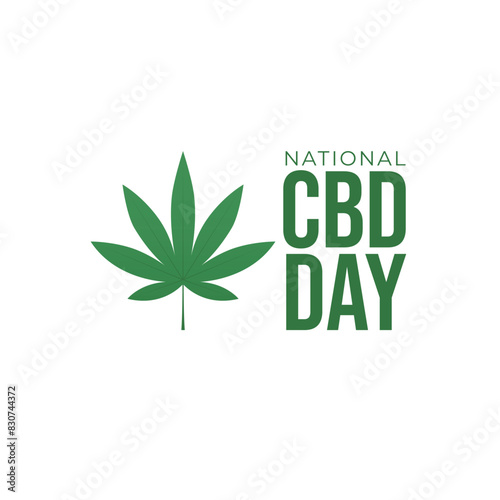 vector graphic of National CBD Day ideal for National CBD Day celebration.