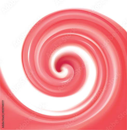 Abstract vector spiral background crimson colour