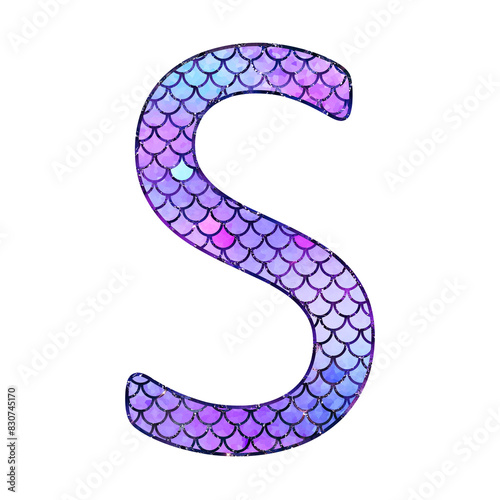 Mermaid Alphabet Letter S photo