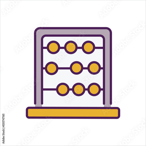Abacus vector icon