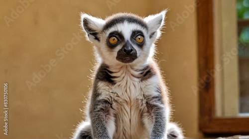 Curious Ring-tailed Lemur