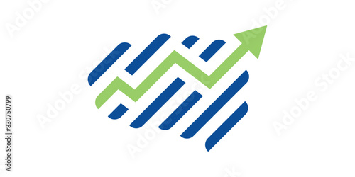 arrow and brain logo design, digital, finance, graphics, accounting. logo design icon, vector, symbol, creative, idea.