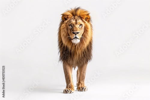 Majestic Lion Standing in Studio