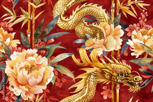 Wallpaper Mural Beautiful seamless pattern Torontodigital.ca