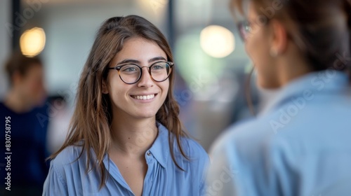 The woman in conversation