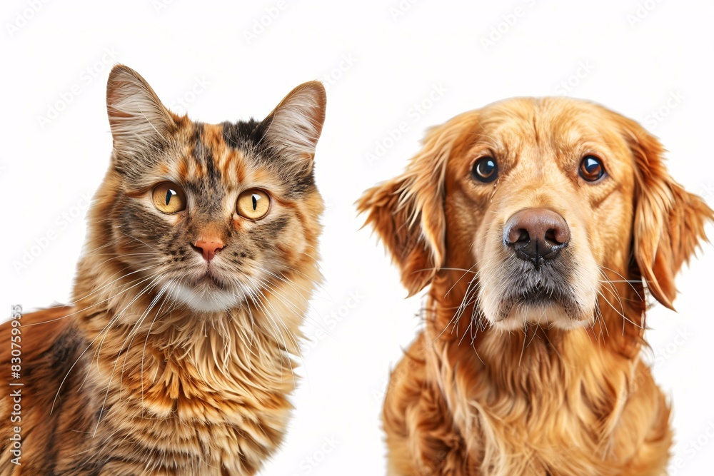 A Side-by-Side Comparison of a Cat and a Dog