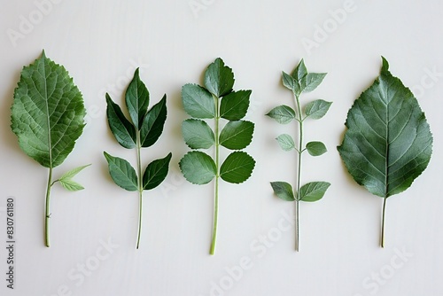 Comparison of Plant Species Through Simple Leaf Diagrams
