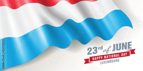 Free Download Luxembourg national day vector banner, greeting card. - GFXLoad