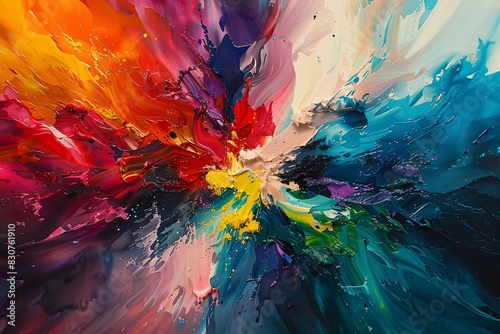 Vibrant Abstraction: Colorful Artwork