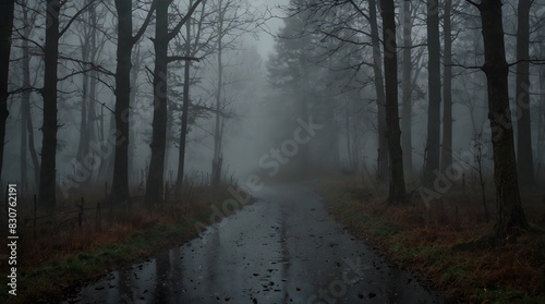 A suspenseful mystery where characters navigate through thick fog to uncover hidden secrets ai_generated