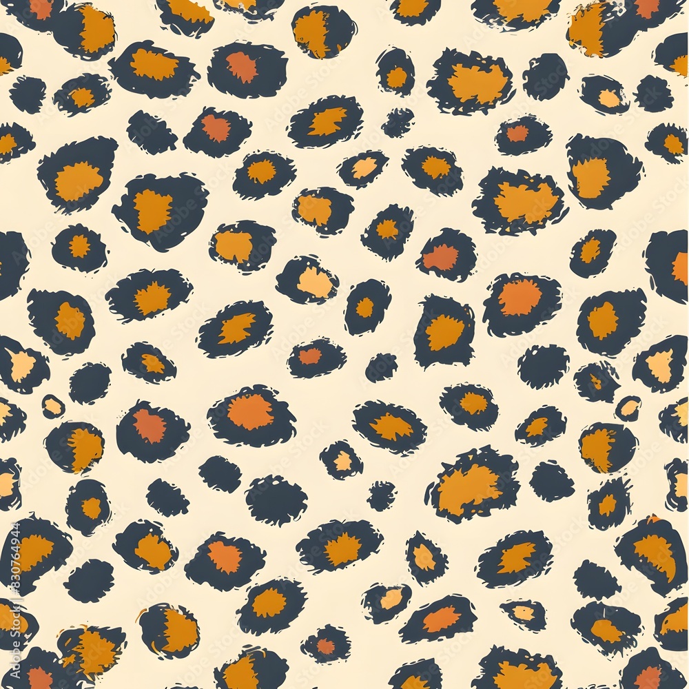 Animal leopard background. Print leopard comprises a dense array of irregular, abstract shapes characteristic of a leopard's spots, varying in sizes Animal leopard background. Print leopard comprises a dense array of irregular, abstract shapes characteristic of a leopard's spots, varying in sizes