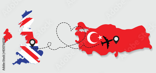 Travel to Turkey by airplane from Great Britain