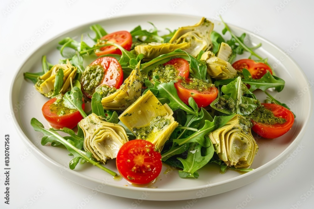 Wholesome Arugula Salad with Sun-ripened Tomatoes Wholesome Arugula Salad with Sun-ripened Tomatoes