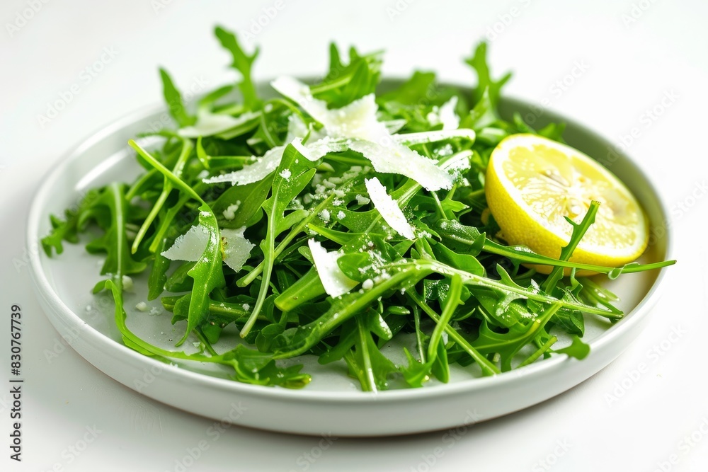 Fresh and Zesty Arugula Salad with Olive Oil and Cheese Fresh and Zesty Arugula Salad with Olive Oil and Cheese