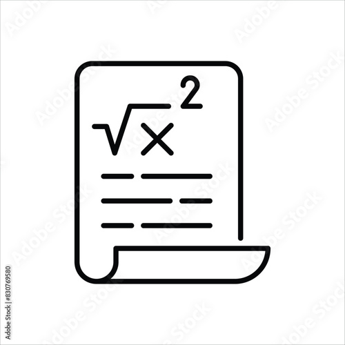 Square Root vector icon
