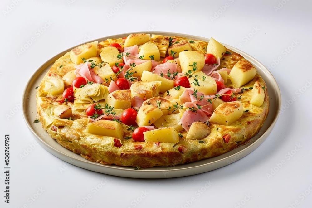 Spanish Flavors in Golden Tortilla with Piquillo Peppers Spanish Flavors in Golden Tortilla with Piquillo Peppers