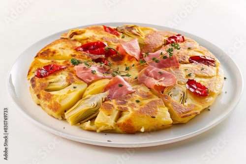 Artichoke, Potato, and Serrano Ham Tortilla Masterpiece photo