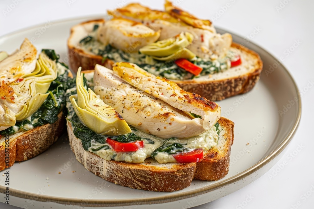 Scrumptious Artichoke and Spinach Dip Chicken Panini Scrumptious Artichoke and Spinach Dip Chicken Panini