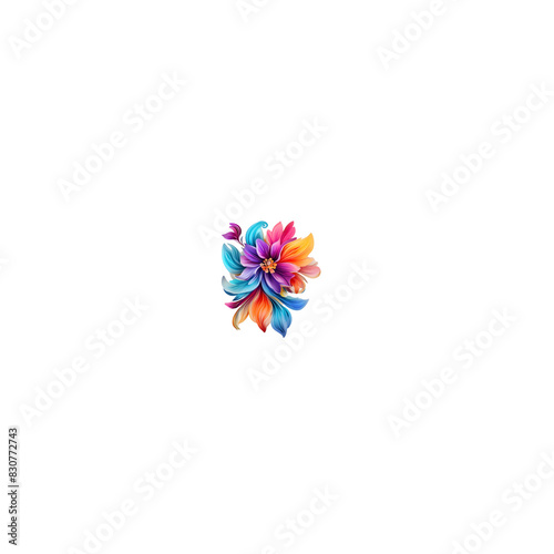 colorful pinwheel isolated on white
