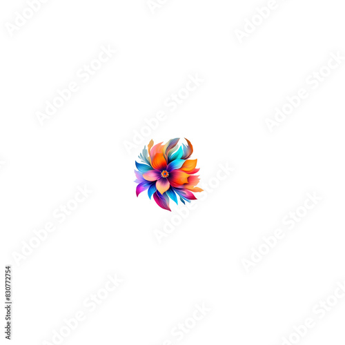colorful pinwheel isolated on white