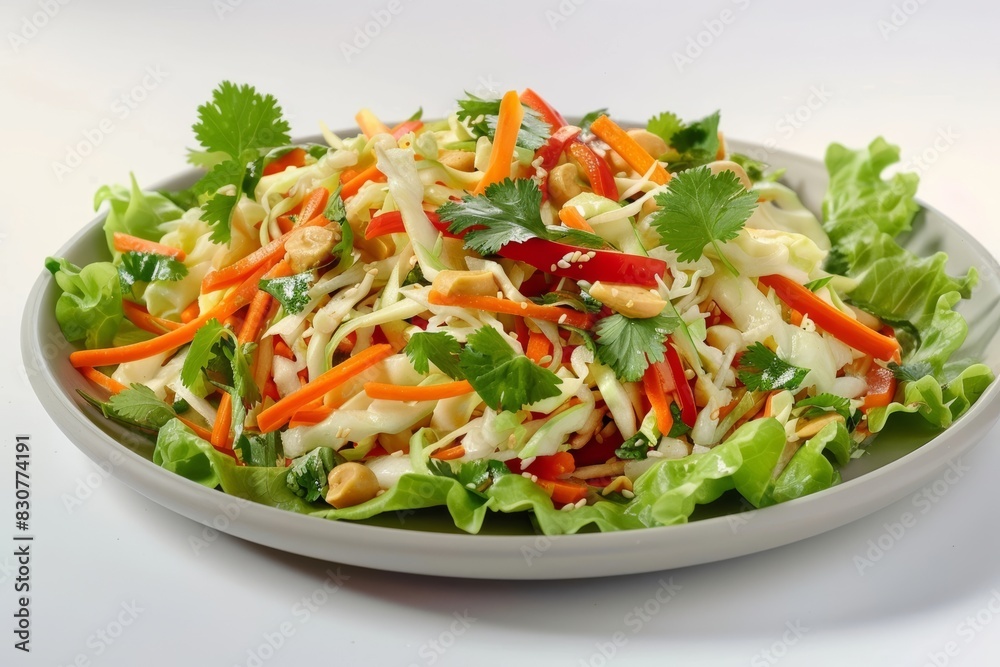 Asian Slaw with Bean Sprouts and Crunchy Fried Chow Mein Noodles Asian Slaw with Bean Sprouts and Crunchy Fried Chow Mein Noodles