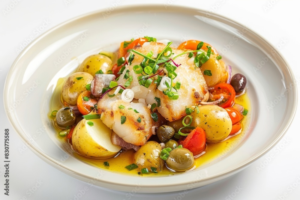 Bacalao a la Vizcaína: Colorful Vegetable Medley with Salt Cod Bacalao a la Vizcaína: Colorful Vegetable Medley with Salt Cod