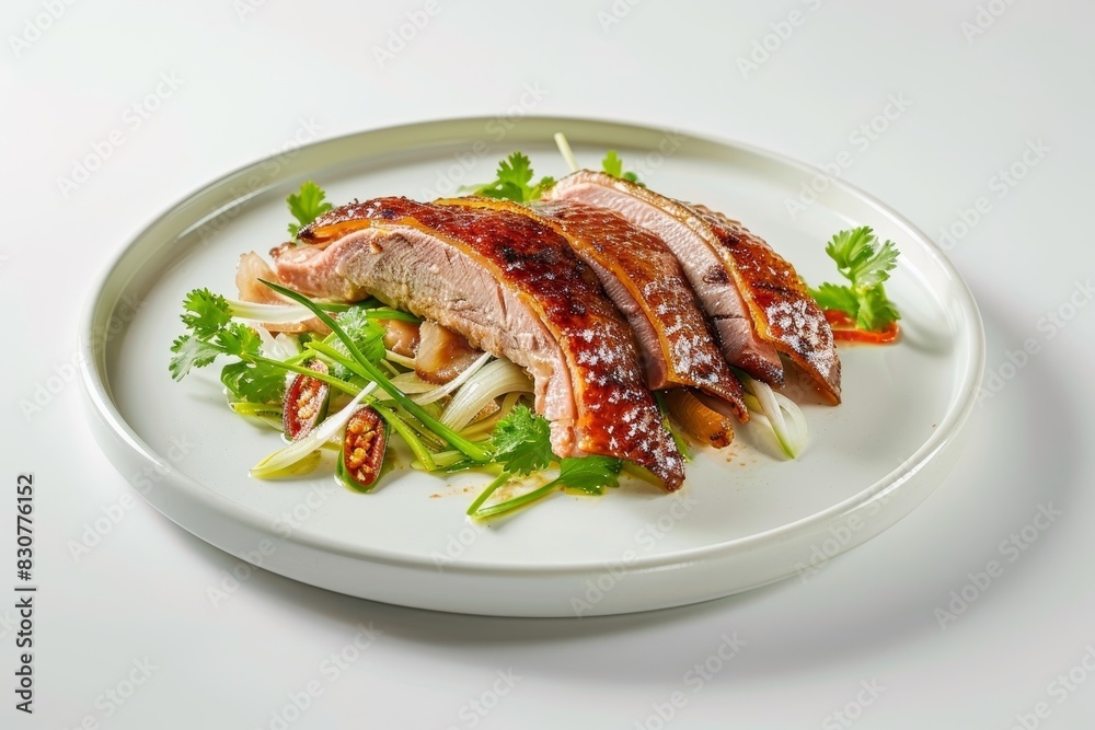 Vit Hom Khoi: Aromatic Green Tea Smoked Duck with Fresh Spring Onions
