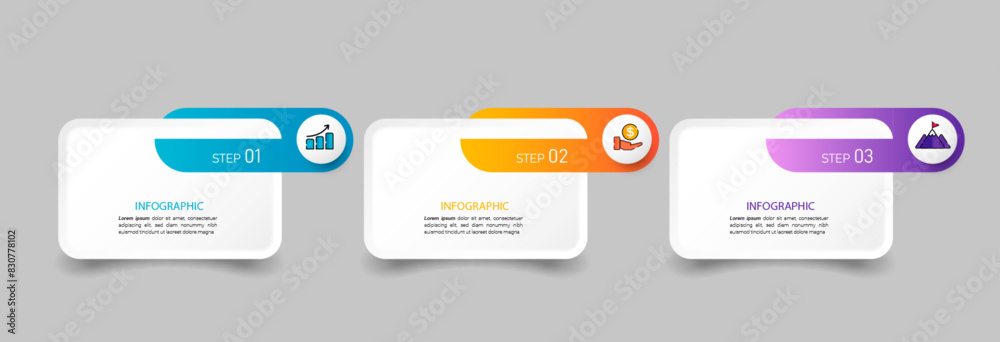 Presentation business infographic template vector. Presentation business infographic template vector.