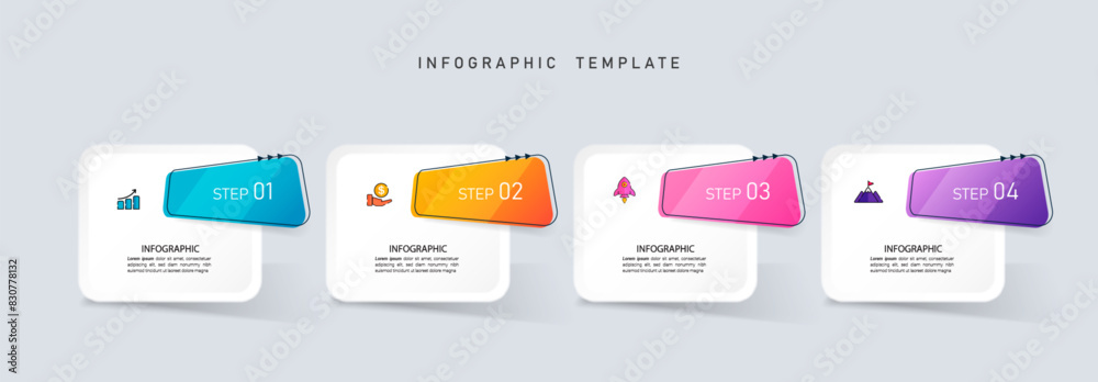 Presentation business infographic template vector. Presentation business infographic template vector.