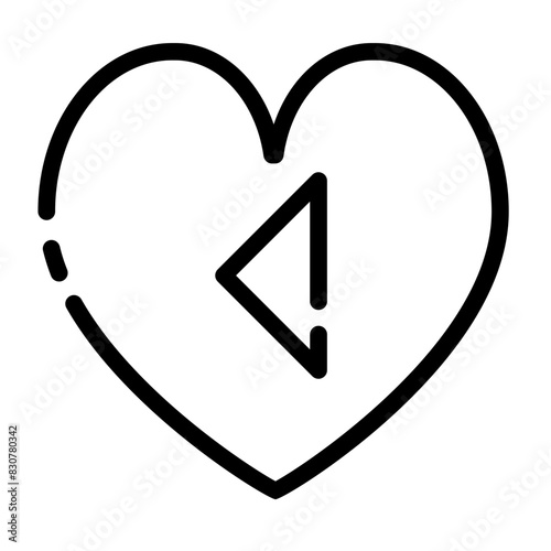 back to the previous heart cut line style