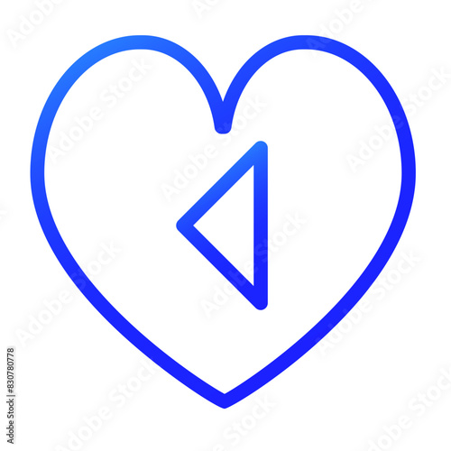 back to the previous heart blue color style