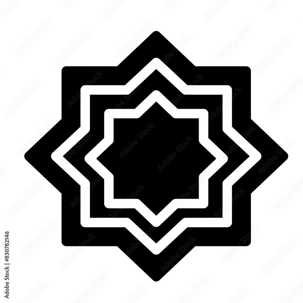 Muslim symbol glyph style