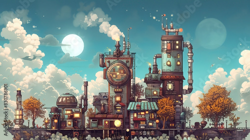 old carriage cart, generative, ai, cyberpunkflat, vectorsimple, modelinggrapk, retro, vintage, background, products, фmachine, mechanical, car, auto, vector, design, illustration, speed, automobile, r