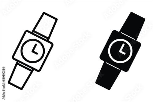 Vector watch icon. Watch illustration