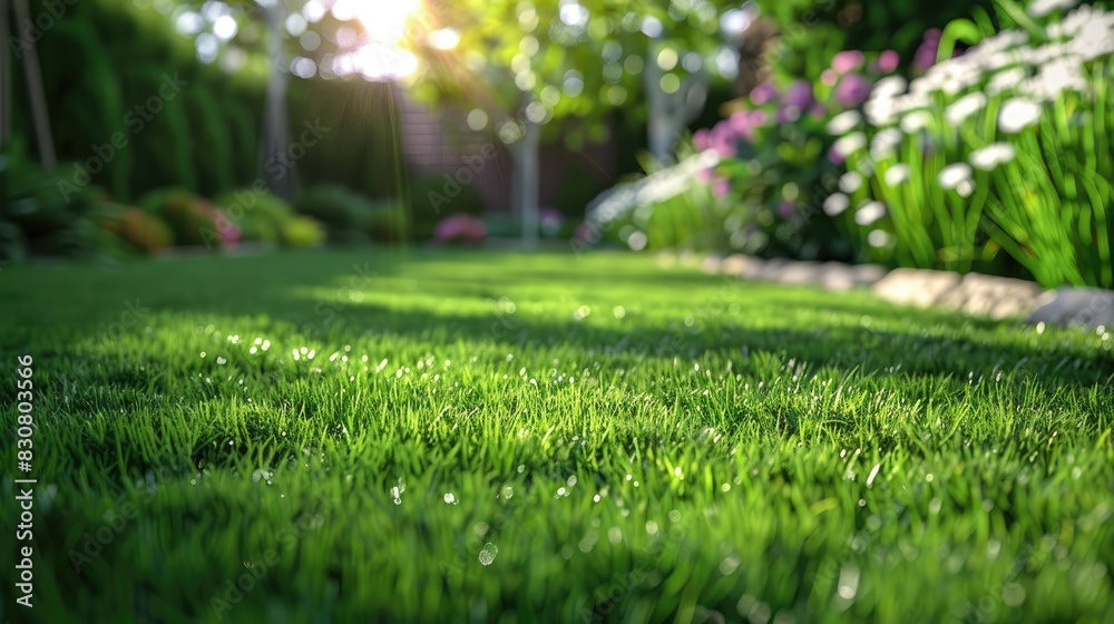 Installing Grass for Fresh Yard by a Professional Landscape Gardener Installing Grass for Fresh Yard by a Professional Landscape Gardener