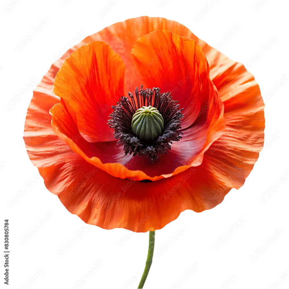 Iceland Poppy flower isolated on transparent background Iceland Poppy flower isolated on transparent background