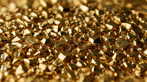 Parete lucida in oro - lusso ed eleganza photo