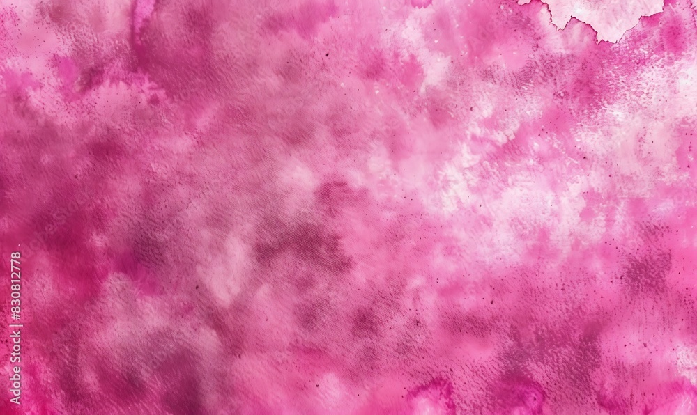 Fototapeta premium Abstract tie dye magenta pink fabric cloth Boho pattern texture for background or groovy wedding card, sale flyer, 60s, 70s poster, kid tie-dye diy backdrop. Modern Watercolor Wet Brush Fabrics Art