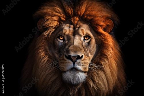 a lion with a mane