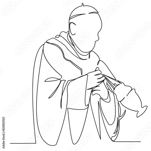 Catholic priest in charge