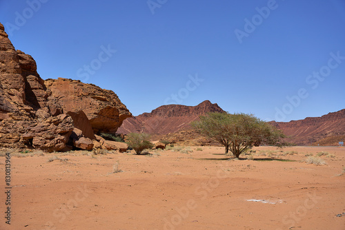 Mountains  An erosion formation in the desert near Elephant Rock  near Al-Ula  Saudi Arabia