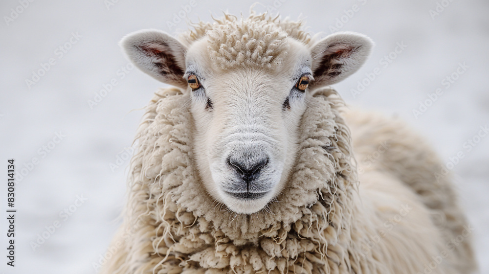 Curious Sheep Staring at Camera Curious Sheep Staring at Camera