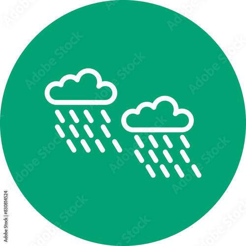 Blizzard line circle icon